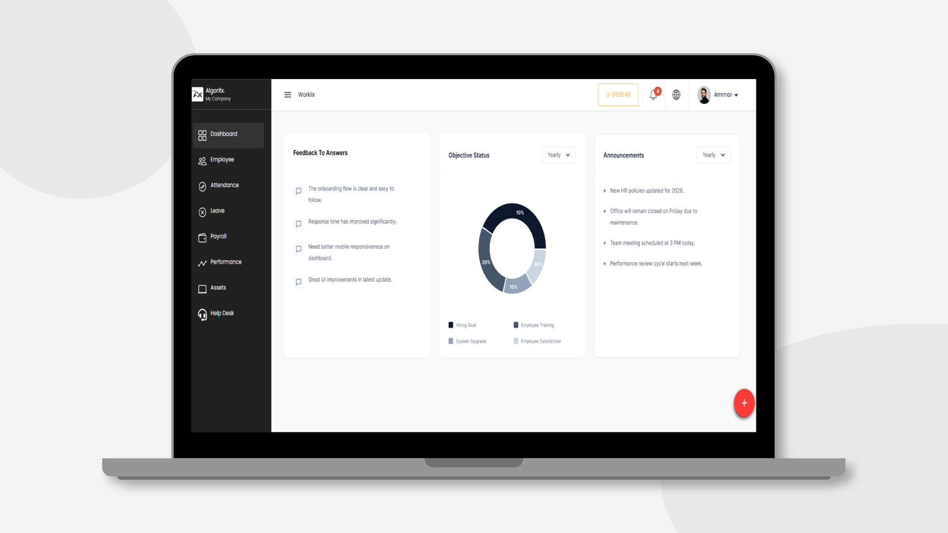Worklix: Unified Intelligent HR Management Platform